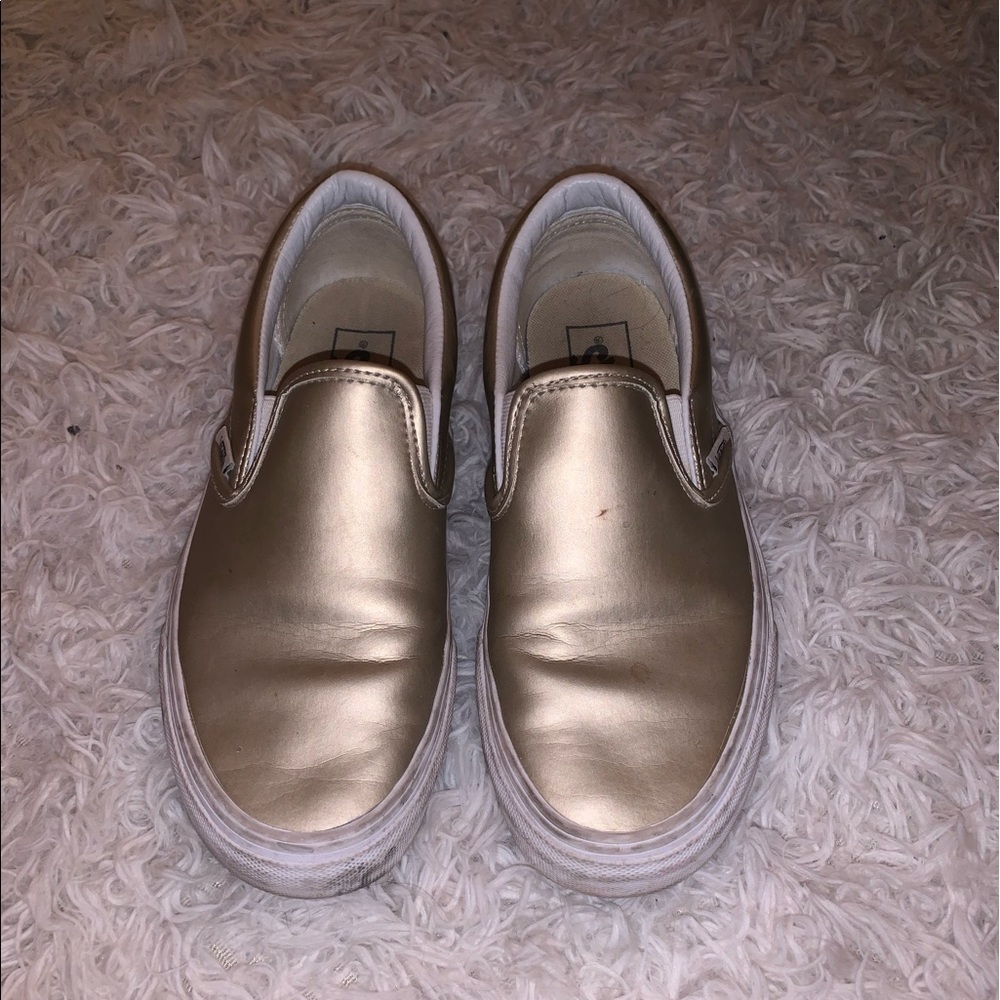 cute gold vans